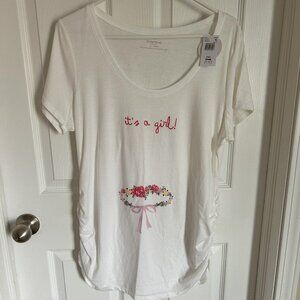 New Motherhood Maternity 'It's a Girl' Graphic Tee